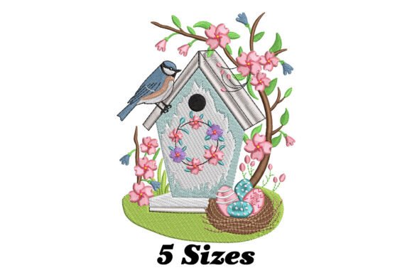 Bird House Embroidery Design Review for Holiday Collections