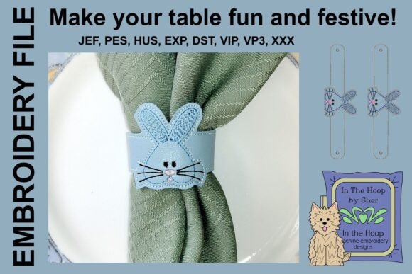 Boy Bunny Easter Napkin Rings: A Designer's Review