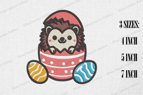 Cute Hedgehog Peeking from Easter Egg Review