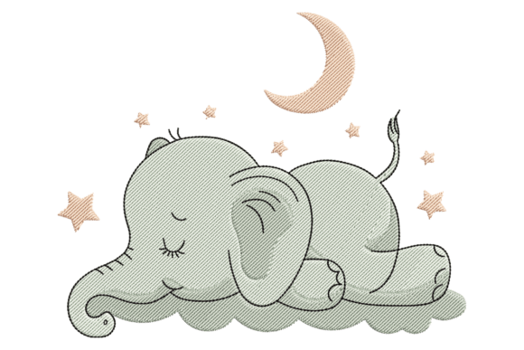 Cute Sleeping Elephant: A Seasonal Embroidery Review