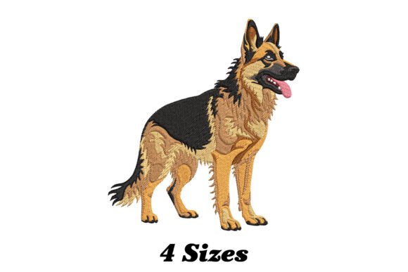 German Shepherd Dog: A Playful Embroidery Review