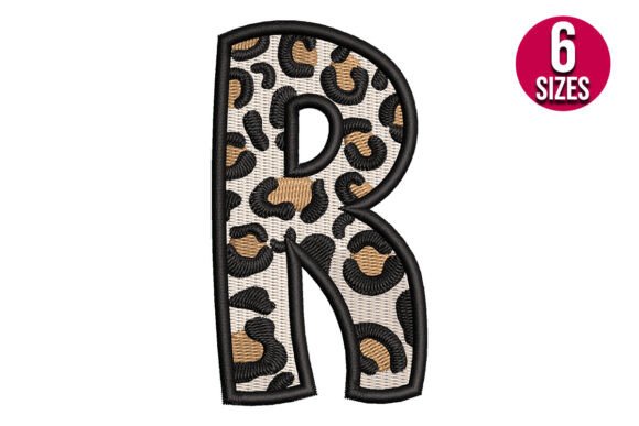 Leopard Print Alphabet Font Letter R Review